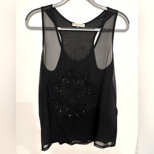 Emilio Pucci sheer sequin tank